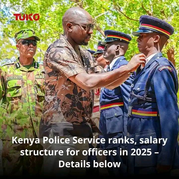 Joxe - The Kenya Police Service operates under a structured hierarchy ...