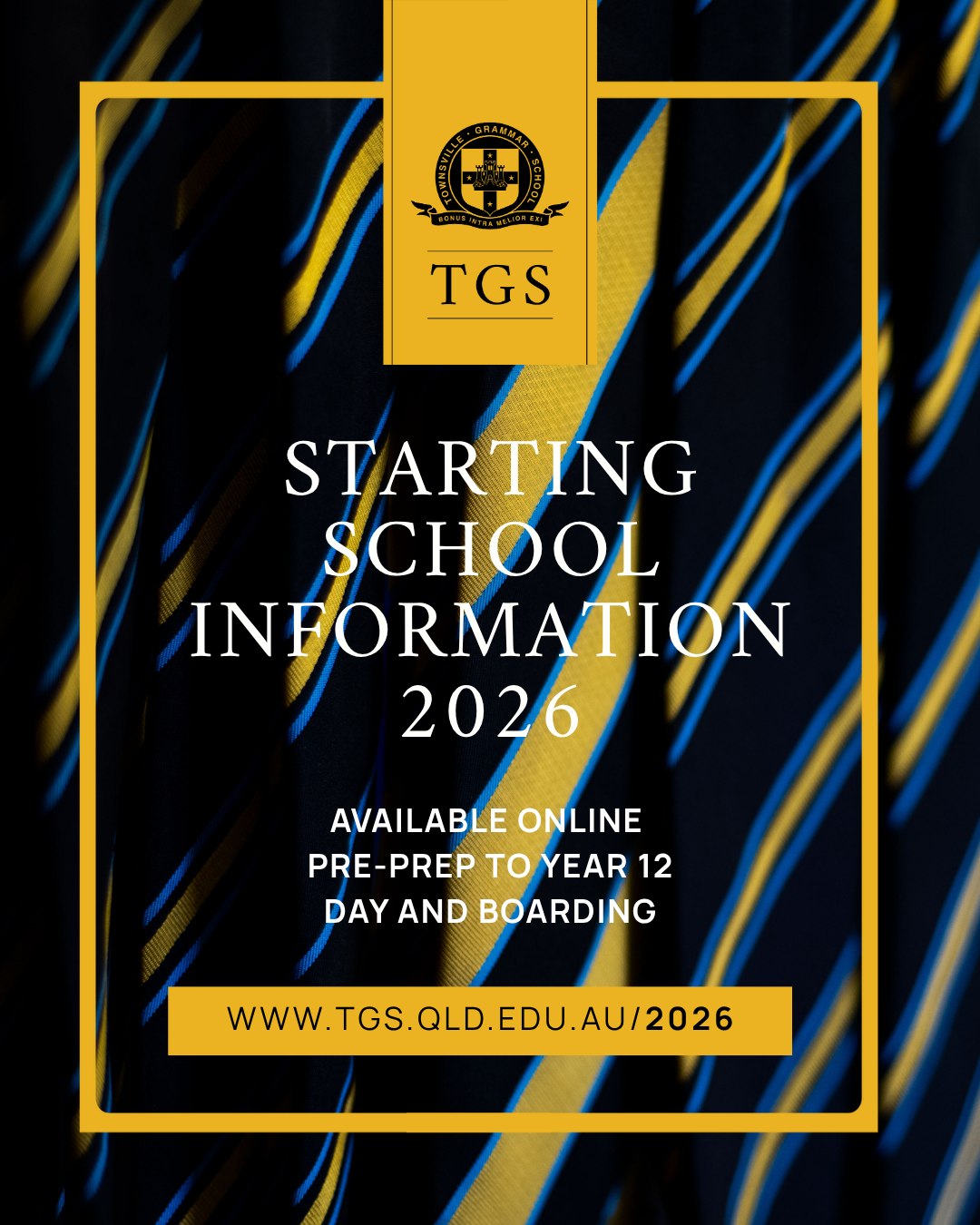 Townsville - SCHOOL COMMENCEMENT INFORMATION 2026 Pre-Prep to Year 12 ...