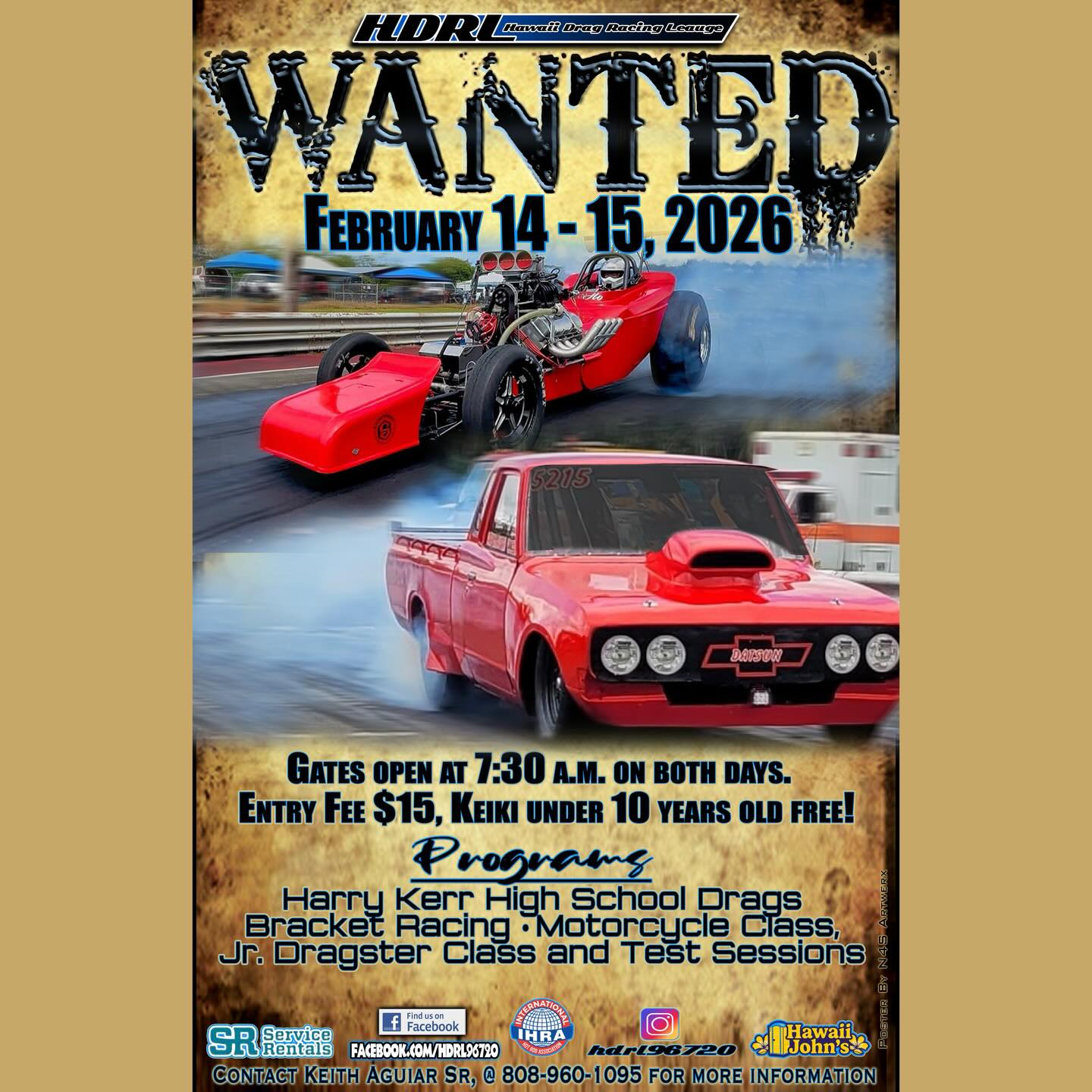 🚨 2026 SEASON OPENER —... - Hawaii Drag Racing League (HDRL) | Facebook