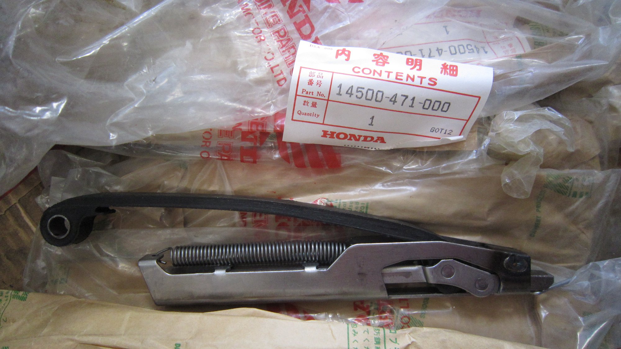 Brand Original new camchain tentioner for xl250r, will fit