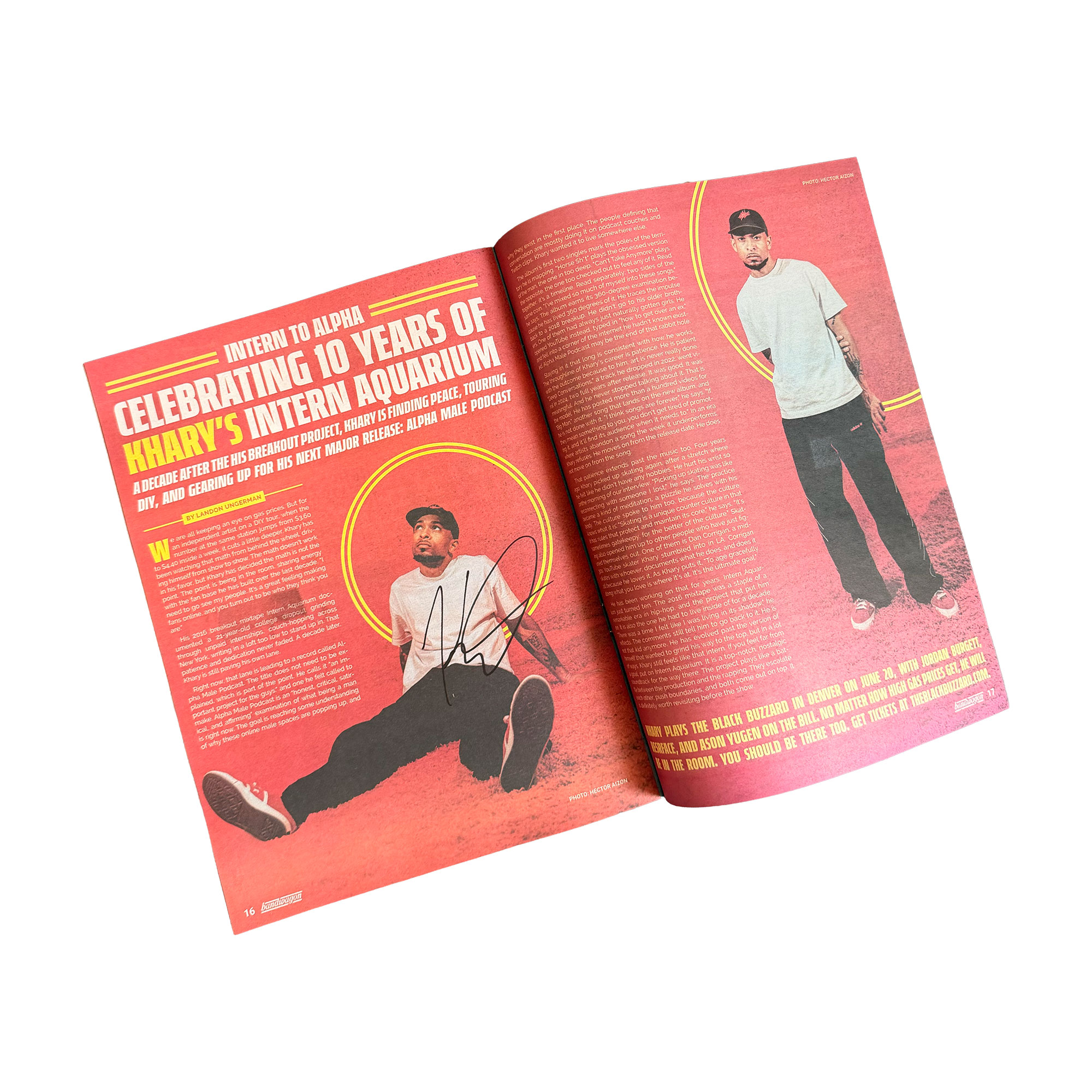 Free signed Bandwagon zines by Khary on merch site