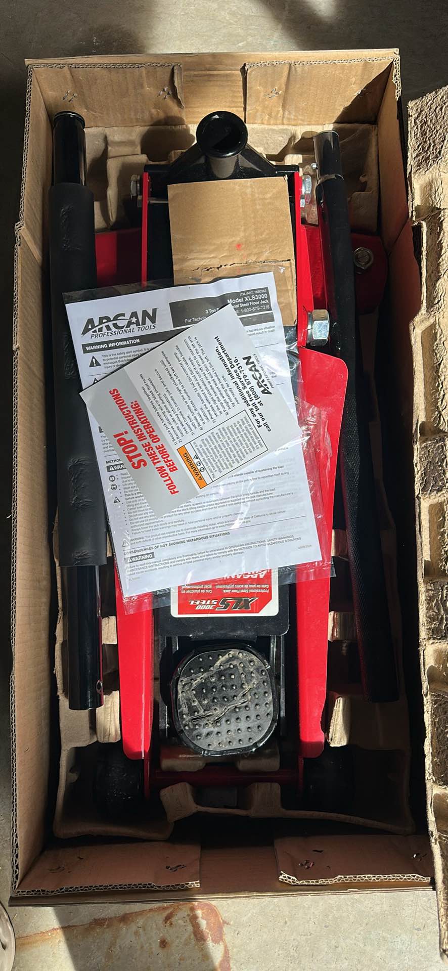 Xls 3000 Professional Steel Floor Jack 3 Ton - Miscellaneous Tools ...