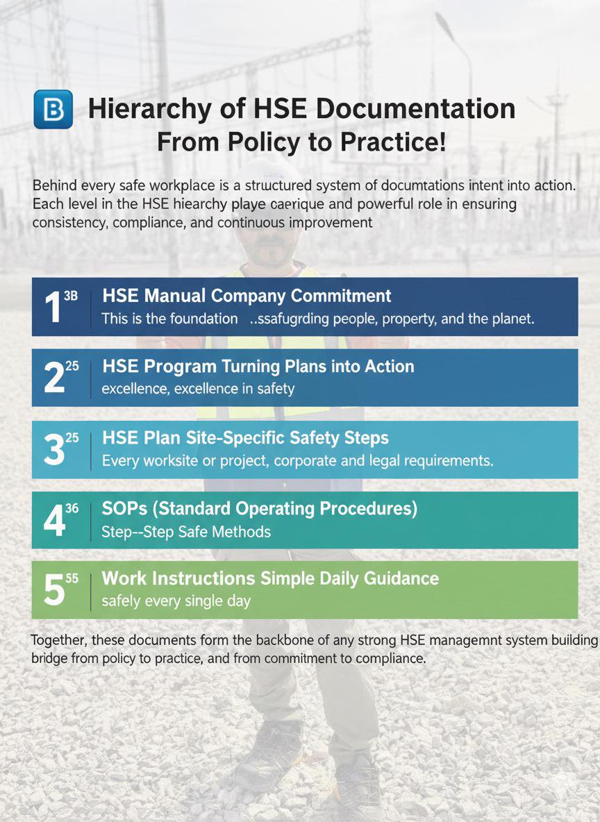 Sudhakar - 839 📘 Hierarchy of HSE Documentation From Policy to Practice ...