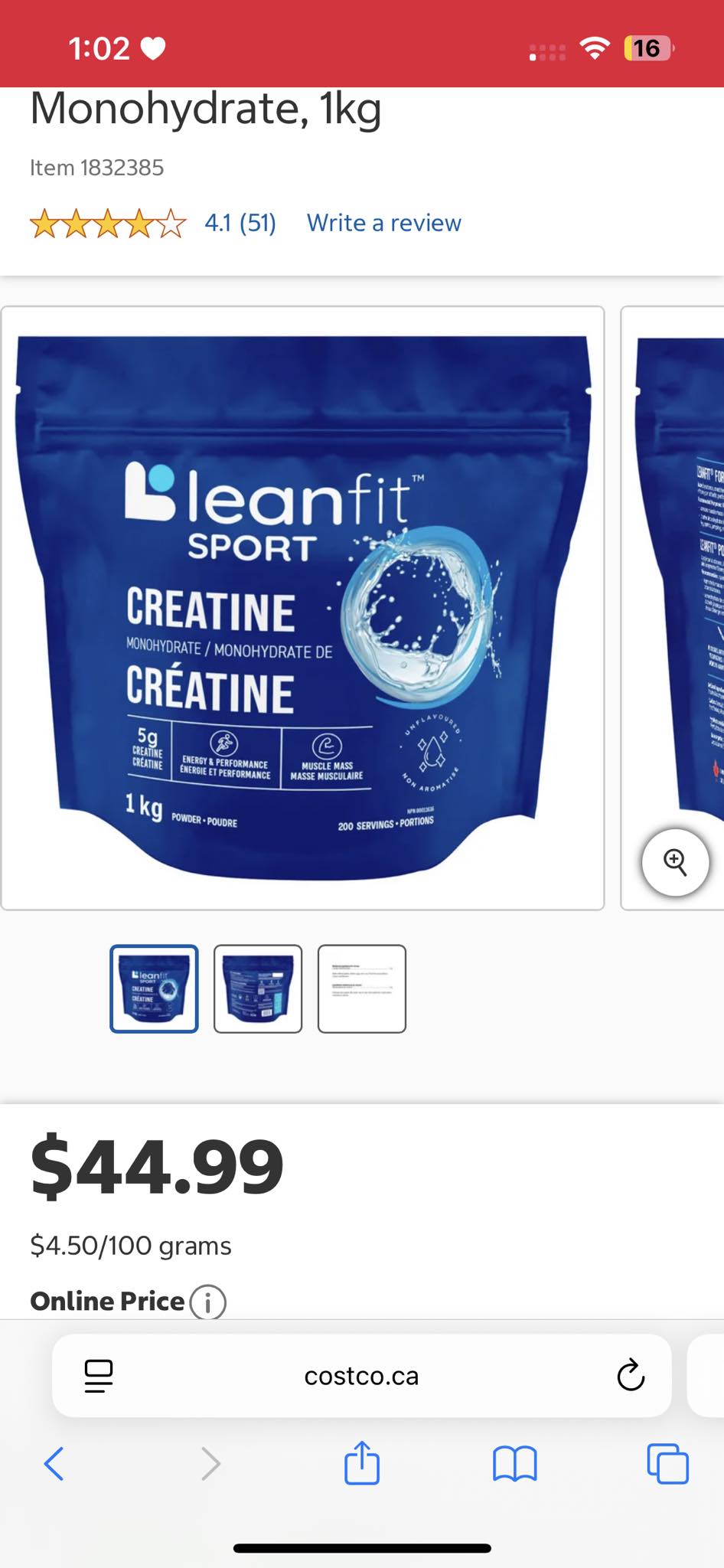 l carnitine costco canada does anyone knows if we have this creatine in store?? 😊 Size:500mg / 720 Tablets This formula aims to Not the Plantaris – Low Ash