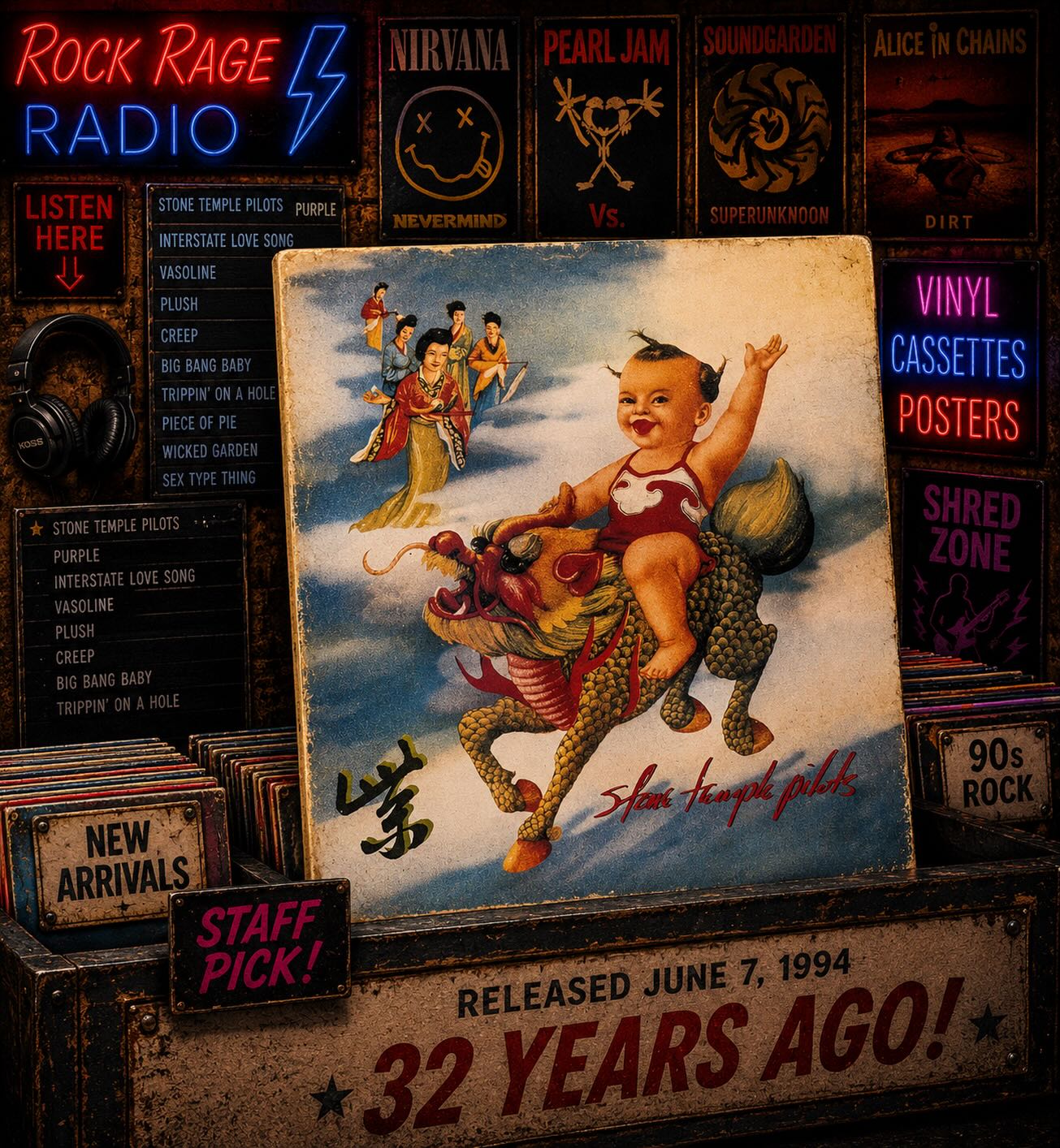 32 YEARS AGO: Stone Temple Pilots Release Their 