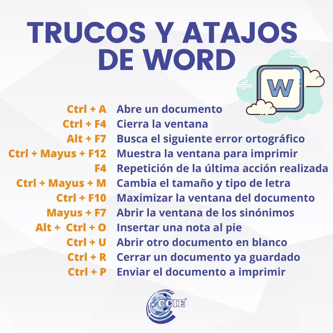 CCIE - Aprende alguno de los mejores trucos de Word 😉 ⬇️... | Facebook