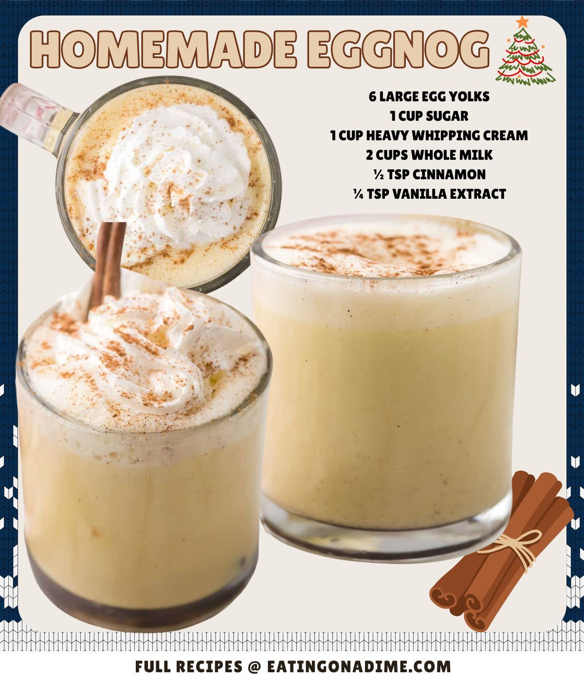 Eating - Homemade Eggnog Recipe is so rich and creamy. This easy eggnog ...