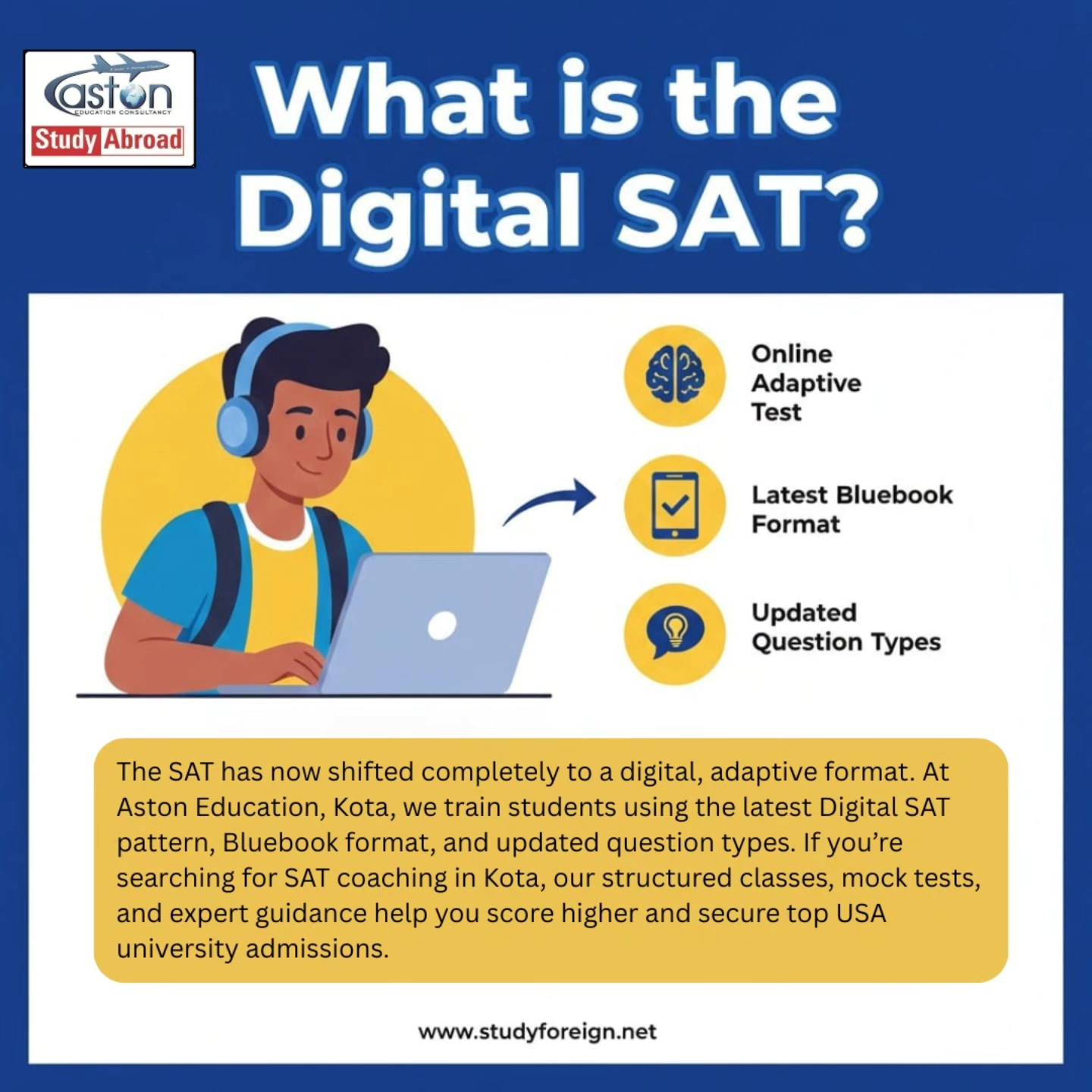 Aston - The SAT has now shifted completely to a digital, adaptive ...