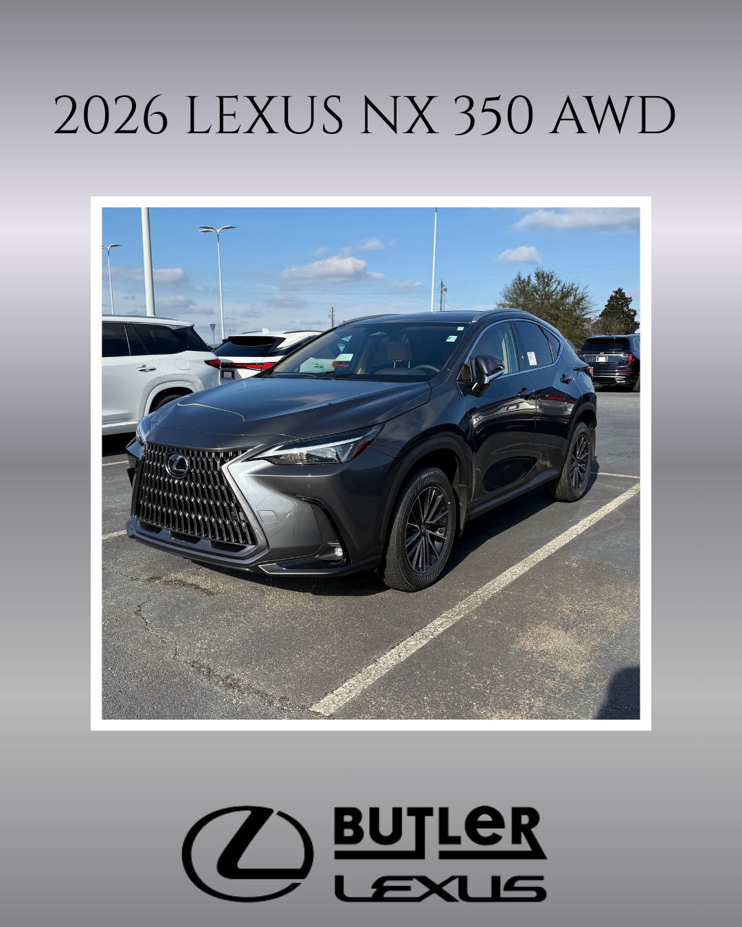 Butler Lexus - The 2026 Lexus NX 350 AWD—where bold style,... | Facebook