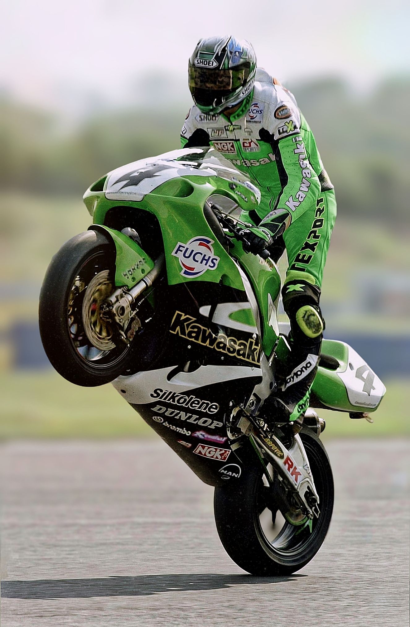 Akira Yanagawa 4️⃣🇯🇵 Kawasaki zx7r WSBK 2000 #akirayanagawa