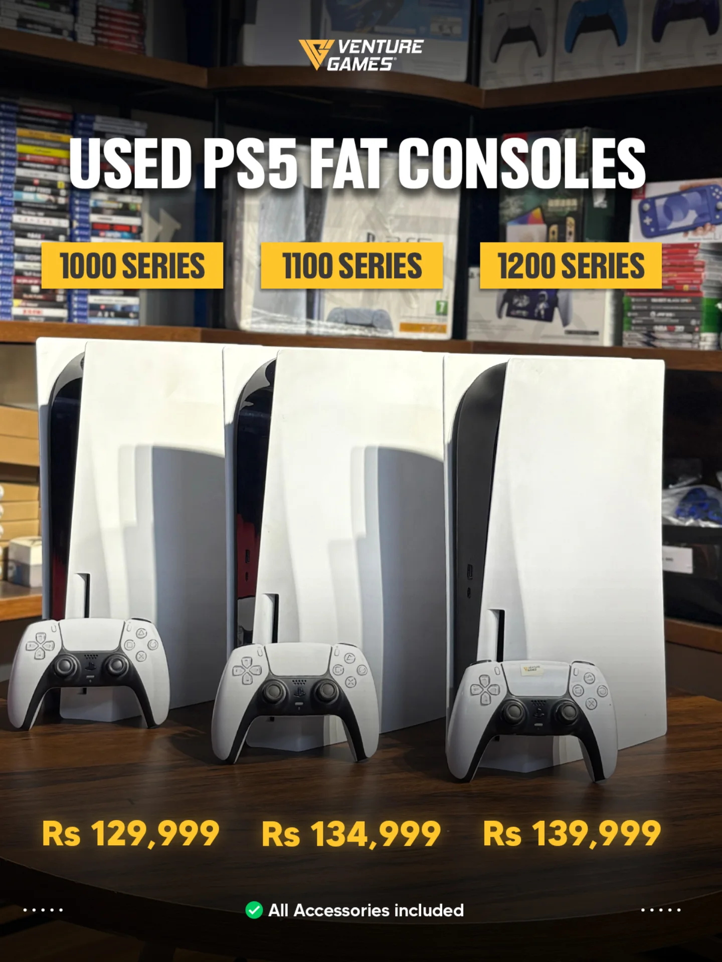 Used PS5 Fat series 1000 / 1100 / 1200 ? Level up for less — only 