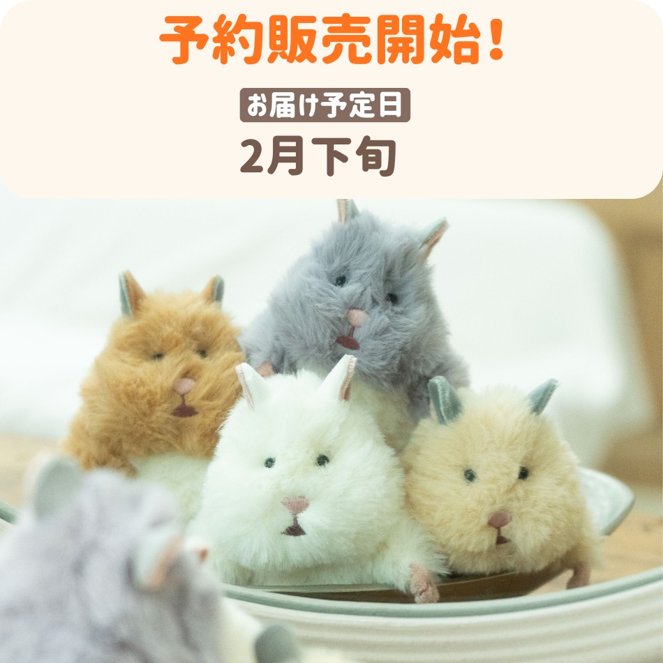 癒される虚無顔🐹 新シリーズ登場！！ 『はむにぎり』 握って癒される