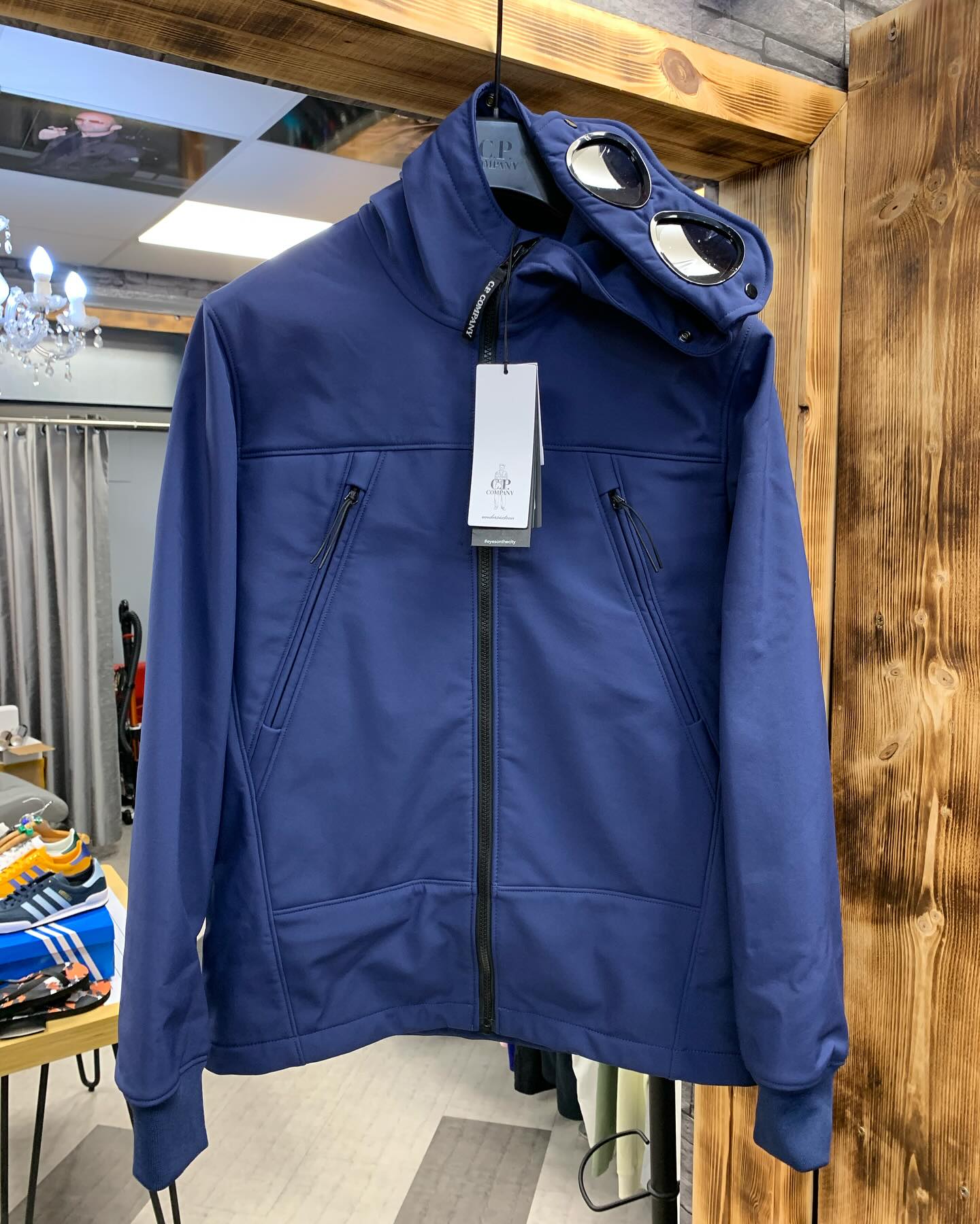 Company Soft Shell Goggle Navy Cp Company Goggle Jacket Company 