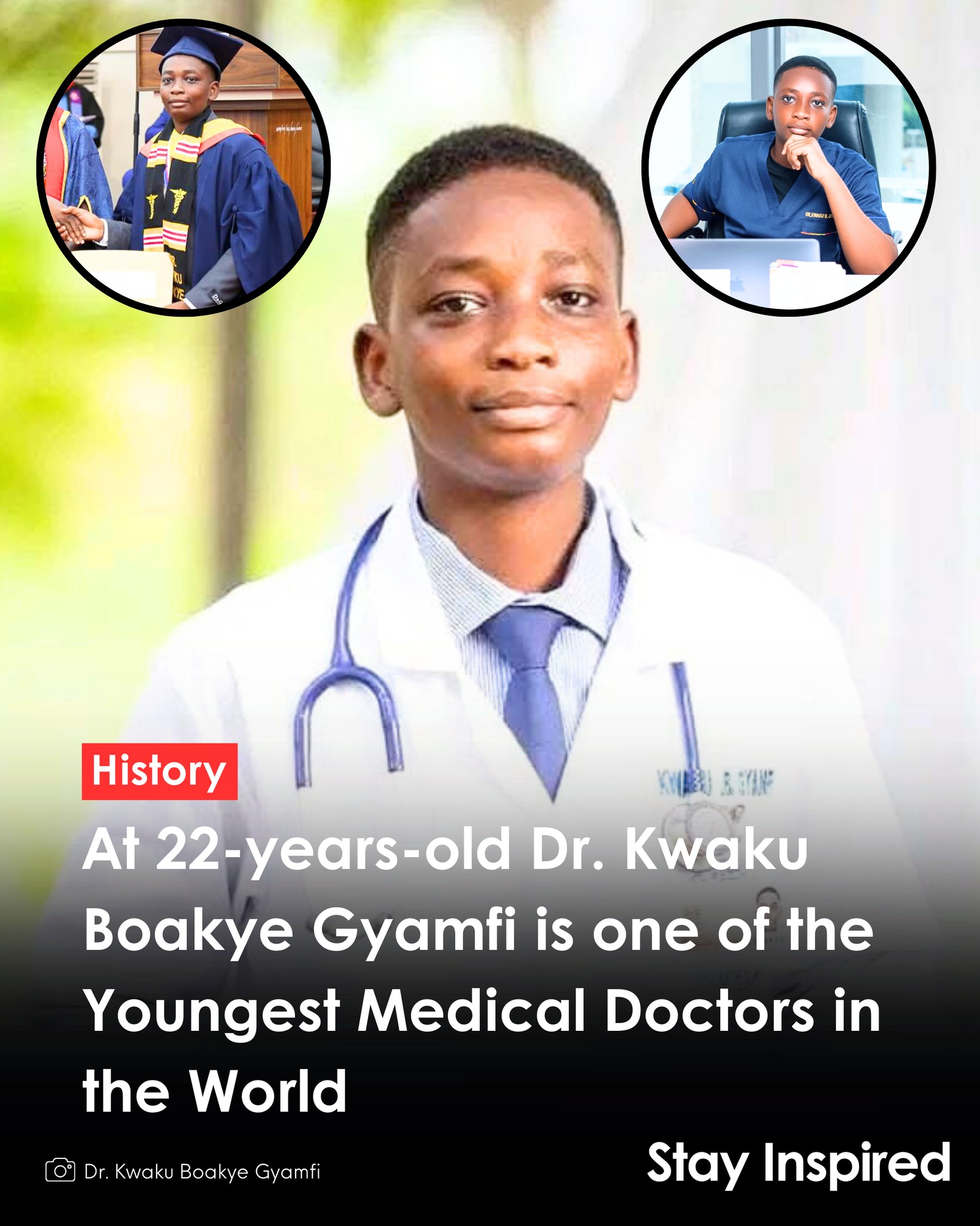 Congratulations! Dr. Kwaku Boakye Gyamfi made history by becoming 