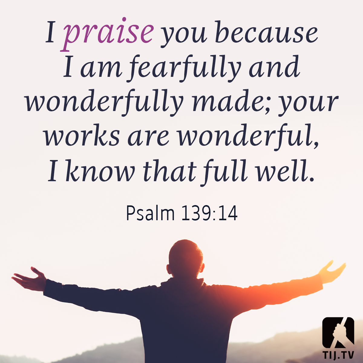 The Incredible - I will praise You, for I am fearfully and wonderfully ...