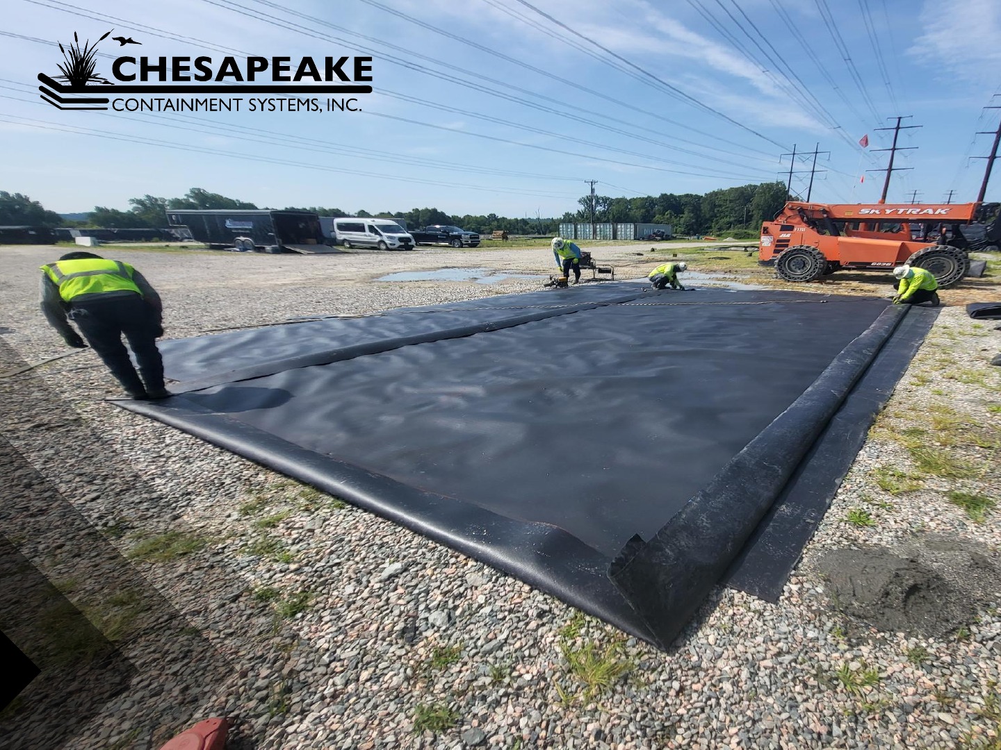 Chesapeake - We don’t just contain waste. Parking heavy equipment on ...