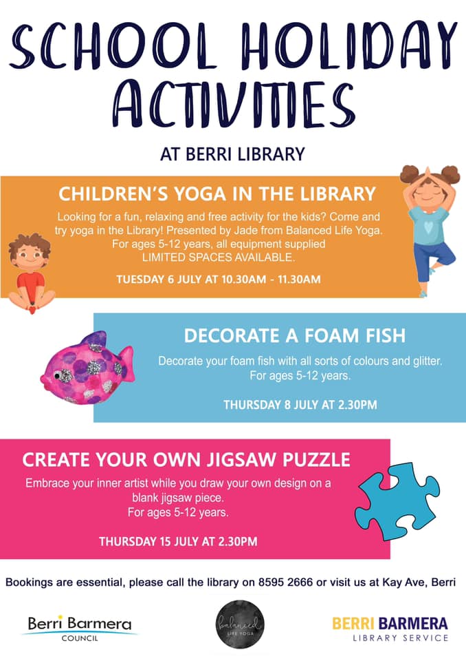 The Berri Library have a... - Berri Barmera Library Service