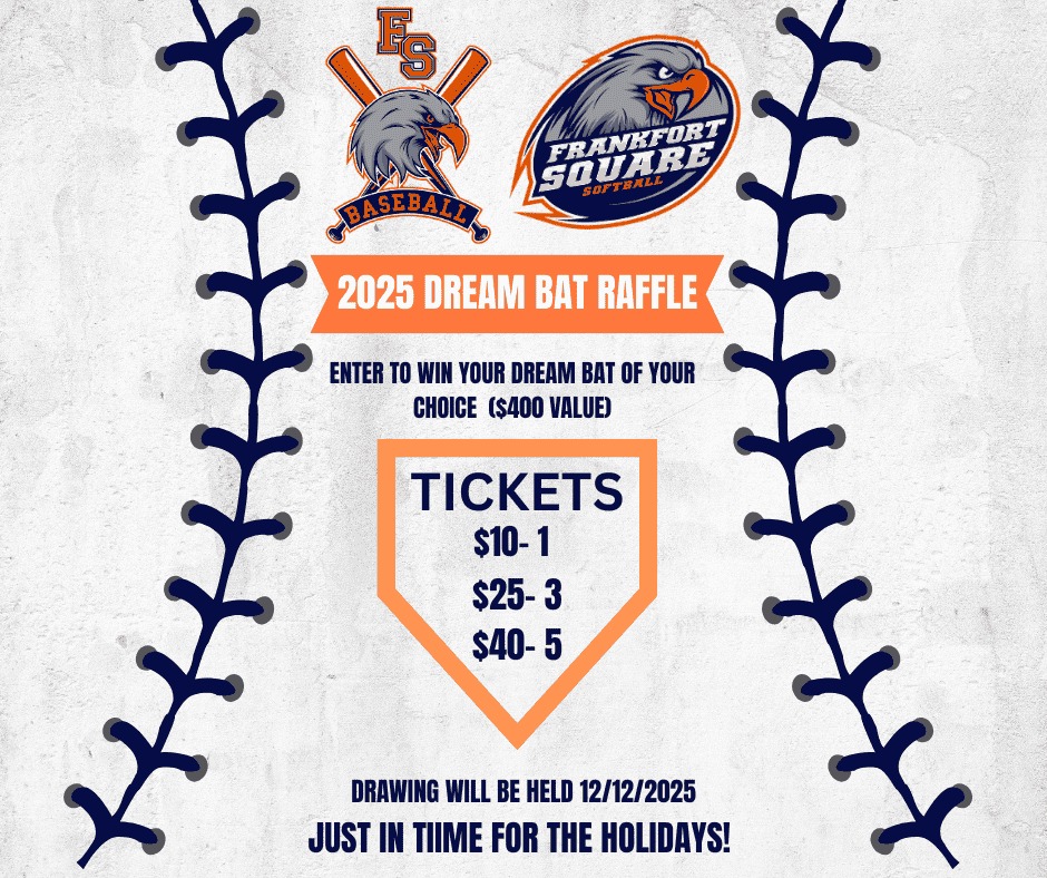 🎯 Dream Bat Raffle – Your... - Frankfort Square Baseball | Facebook