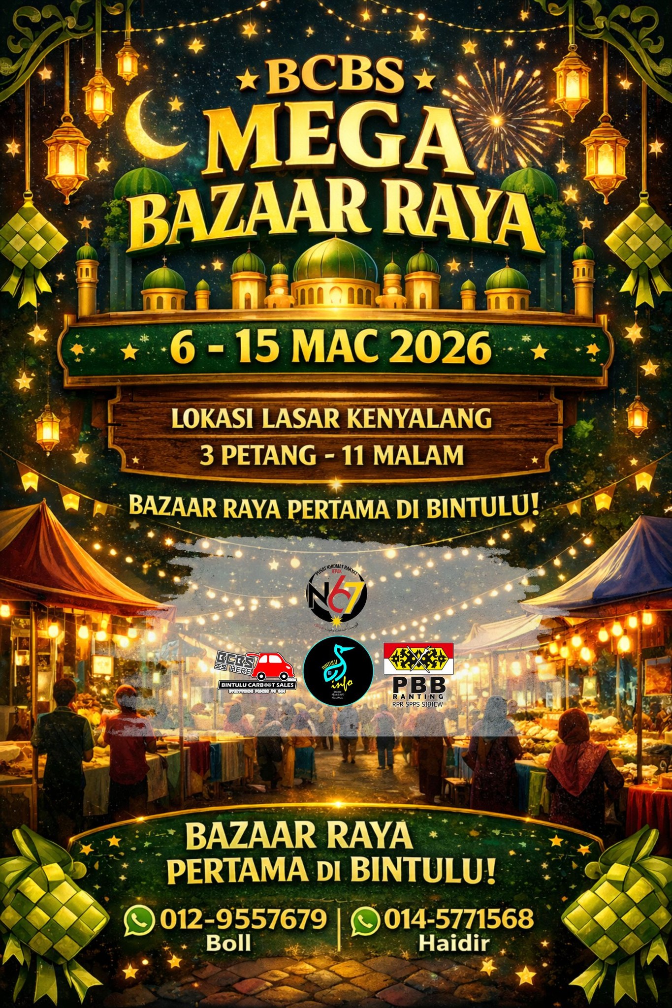 🌙 BAZAAR RAYA PERTAMA DI BINTULU!... - Bintulu Car Boot Sale | Facebook