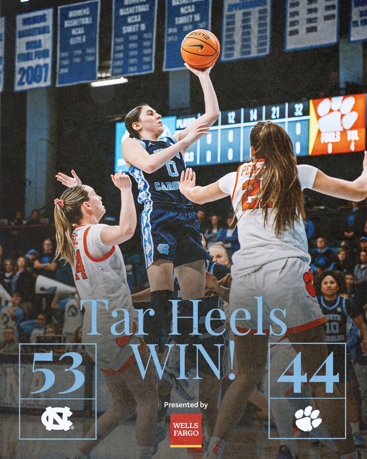 UNC - Tigers 𝙏𝘼𝙈𝙀𝘿. Six straight wins! @WellsFargo x #GoHeels | Facebook