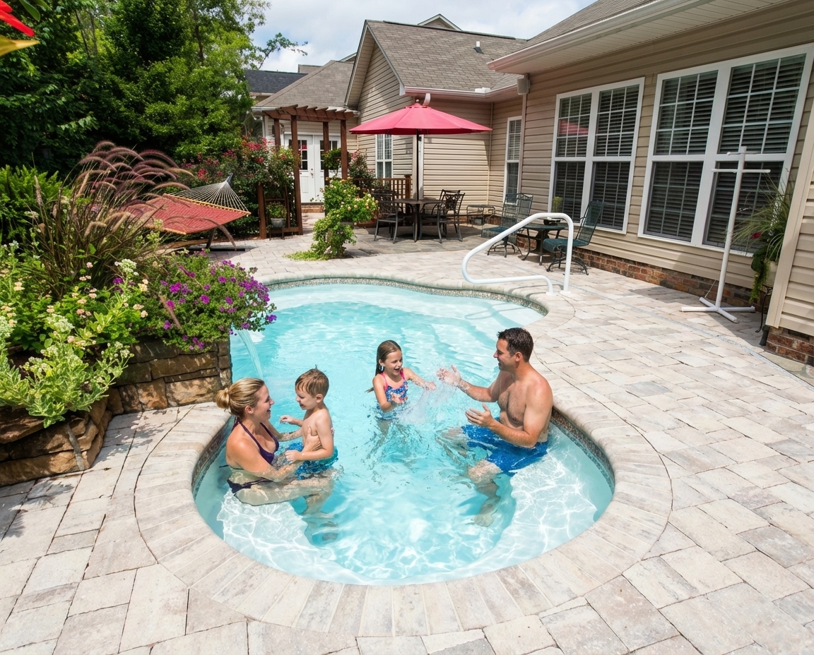 My - A fiberglass pool doesn’t mean basic. Our San Juan Fiberglass ...