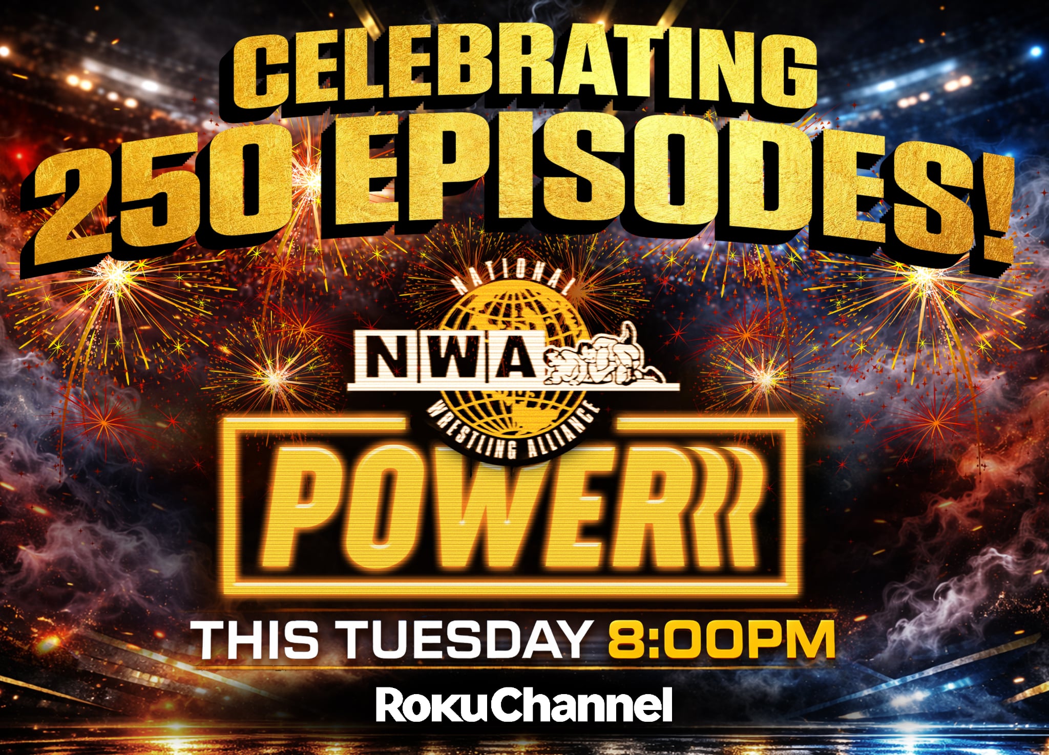 Tonight at 8 ET! Celebrate the 250th episode of NWA Powerrr by