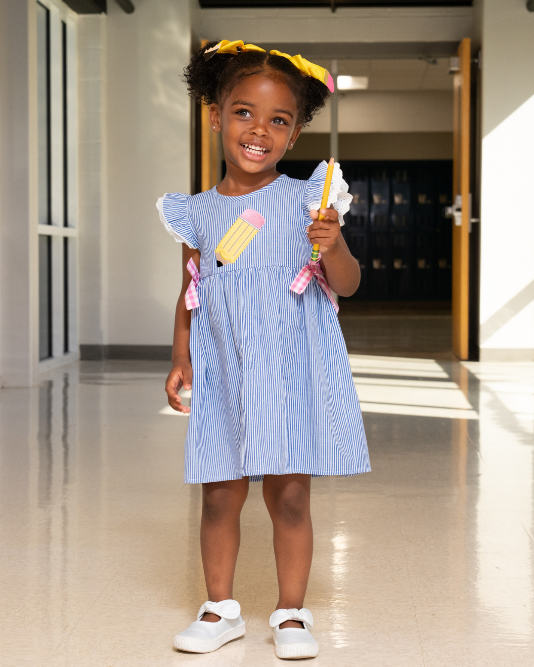 back to school dress 📚🎀 Find the perfect girls' dresses for the new school year! From first day of school outfits to picture day looks, these adorable girls' dresses are made for classroom Tommy Hilfiger Kid's Pleated Pret Short embroidered name Waist Inches:46