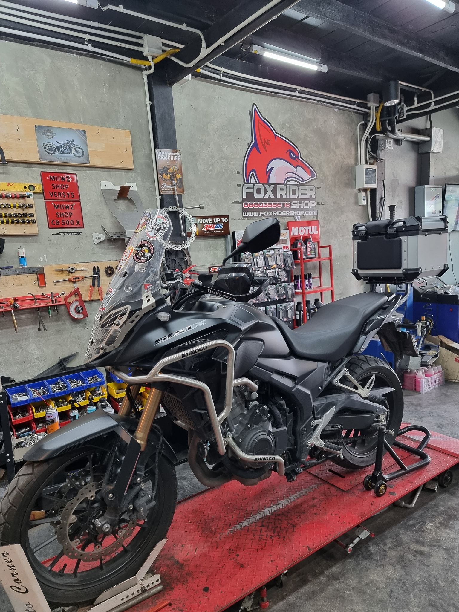Fox Rider Shop - 🦊 CB500x ติดตั้งกล่องท้ายอลูมิเนียม... | Facebook