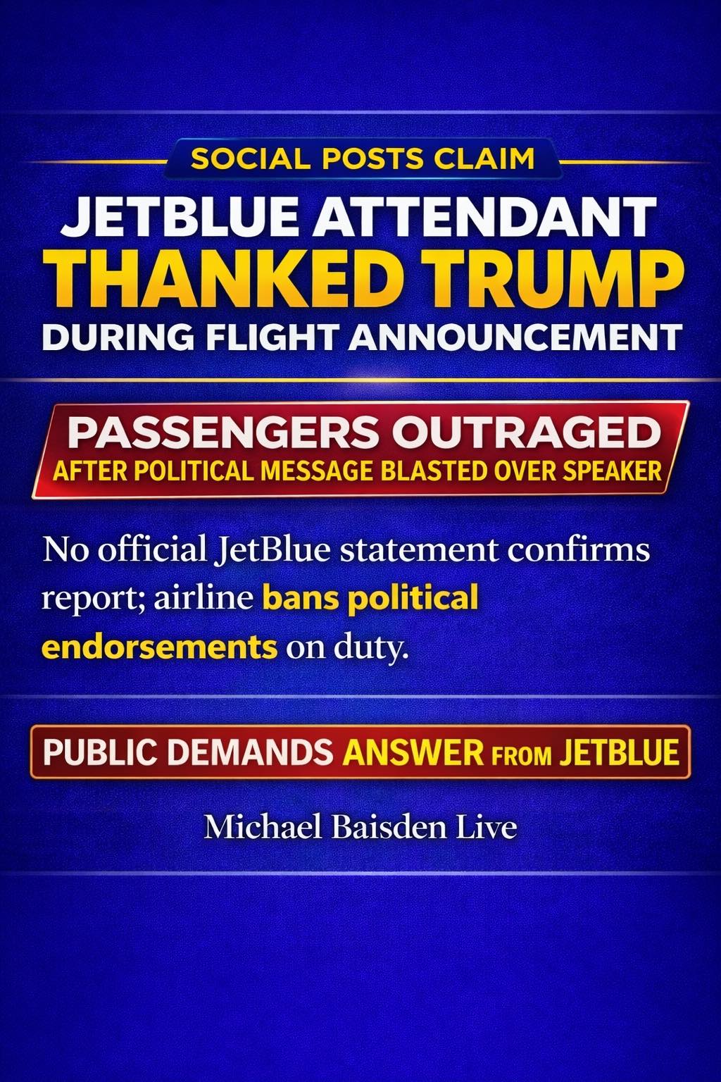 Jet Blue Better Have Some Answers!... - Michael Baisden Live | Facebook