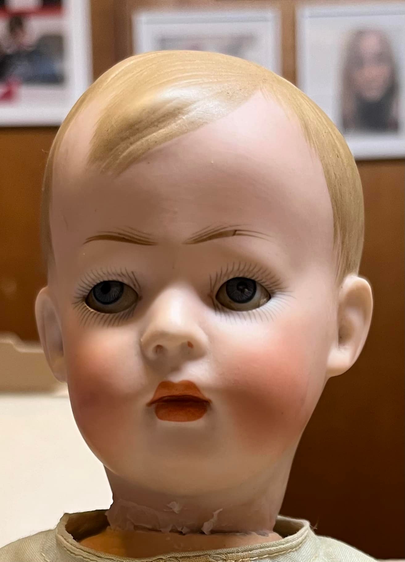 What is the origin and value of this antique bisque doll?