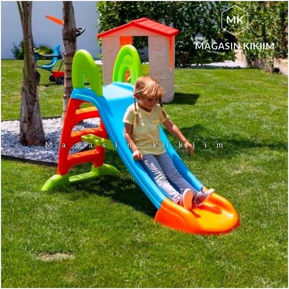 Toboggan 6-en-1 - Toboggan, Balançoire, Panier de Basket et Télescope