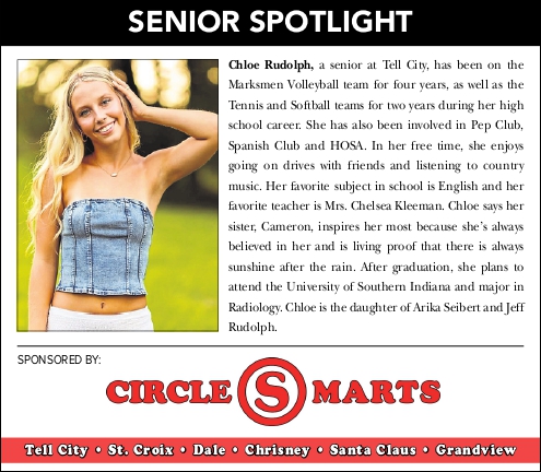Chloe Rudolph is featured in this... - Perry County News | Facebook