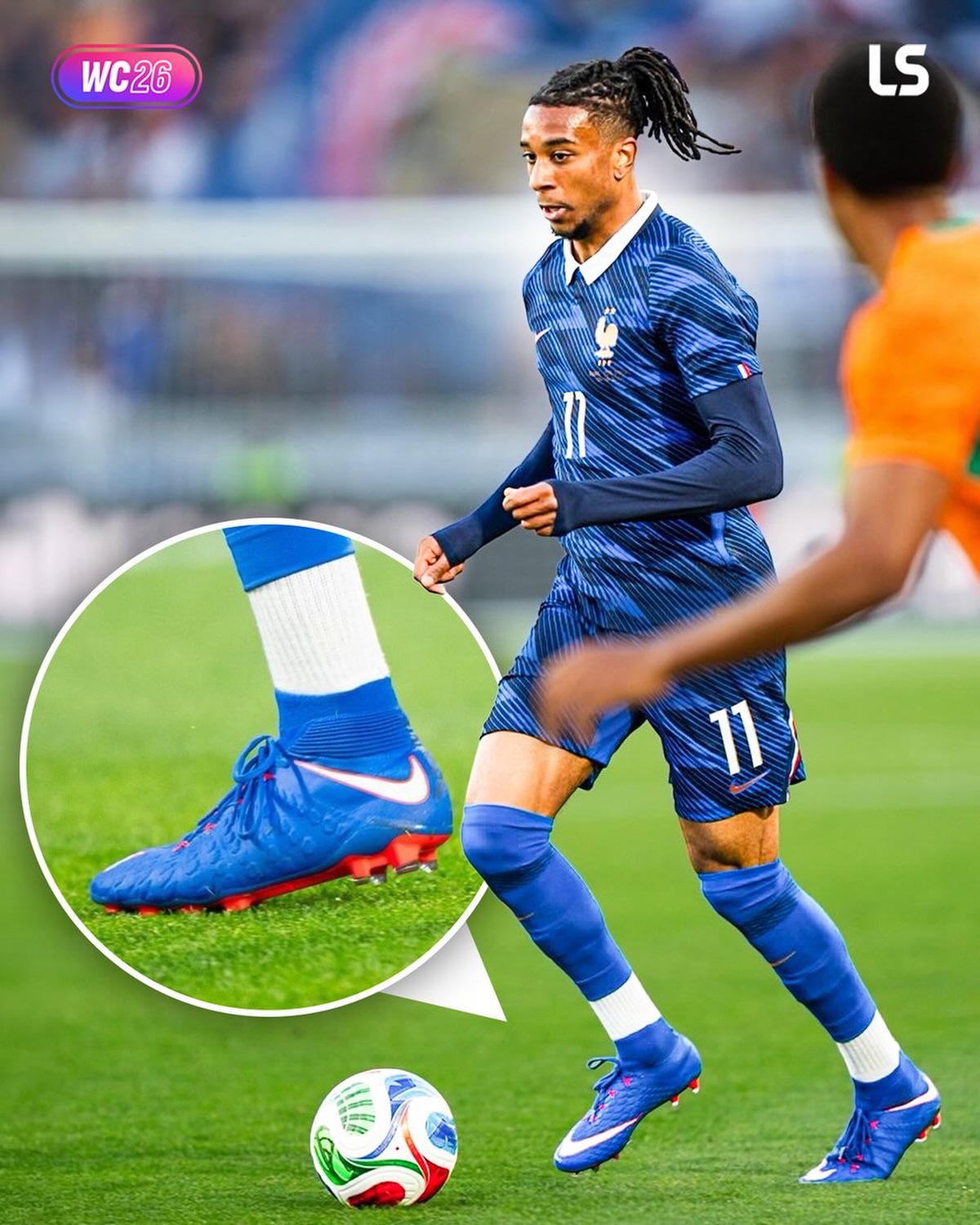 Michael Olise really wore unreleased Hypervenoms to match with his