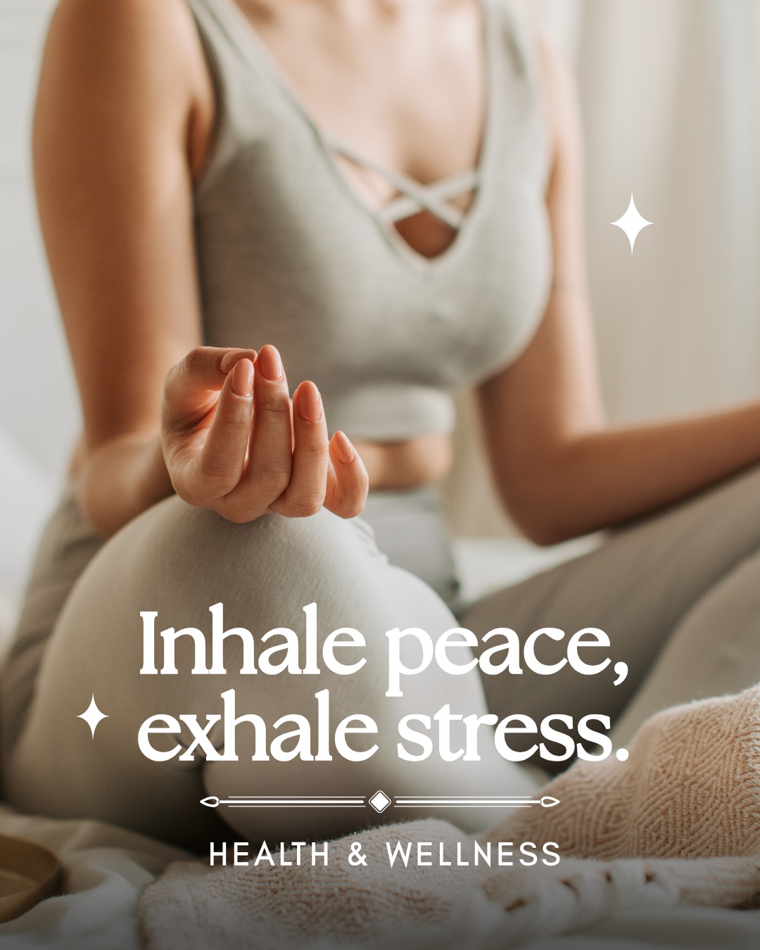 City - Inhale peace. Exhale stress. Take a moment to breathe, relax ...
