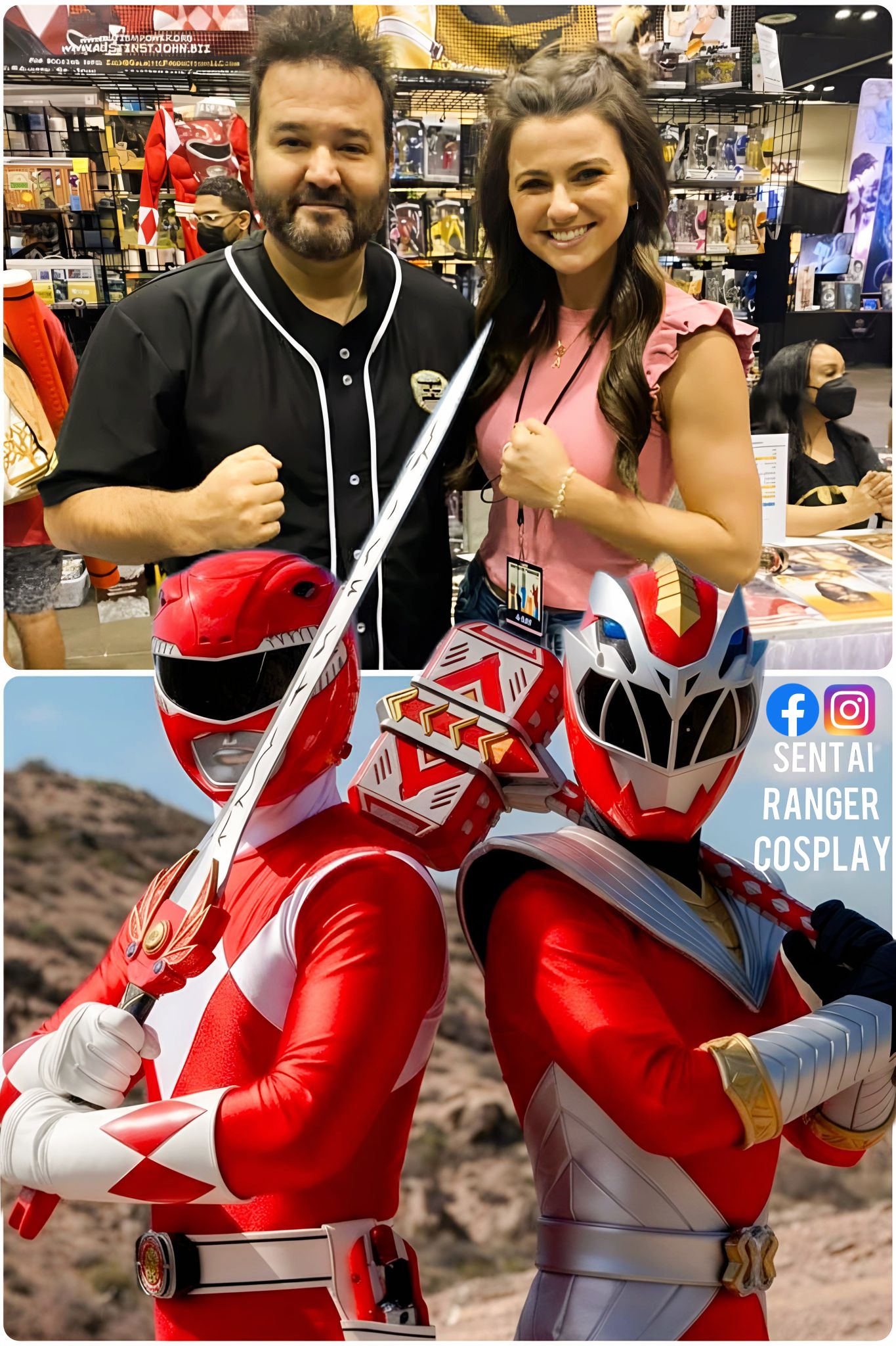 Sentai - El Primer Red Ranger y la última Red Ranger de Power Rangers ⚡ ...