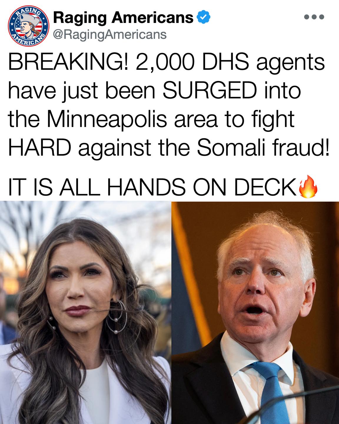 Raging - Kristi Noem is fighting the fraud hard! | Facebook