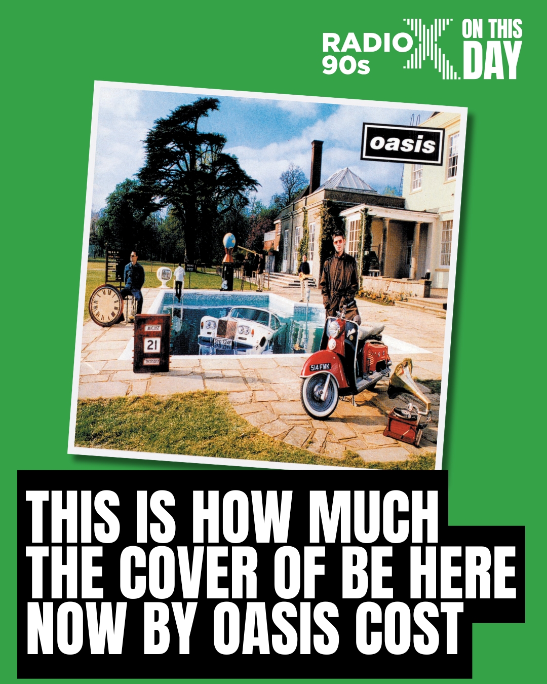 Be Here Now is a landmark album for Oasis. It was the peak of Liam