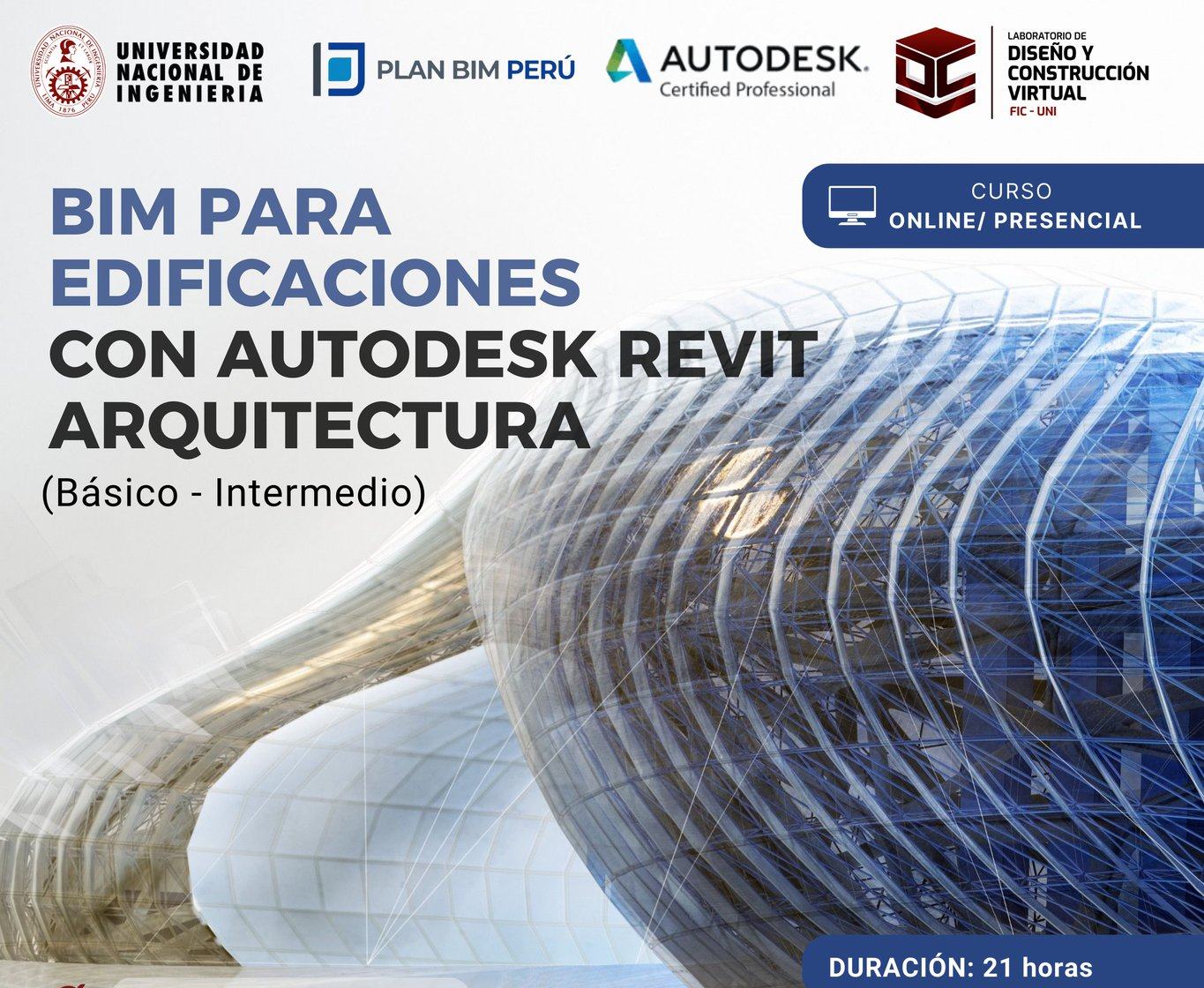 BIM PARA EDIFICACIONES CON AUTODESK REVIT ARQUITECTURA (básico-intermedio)