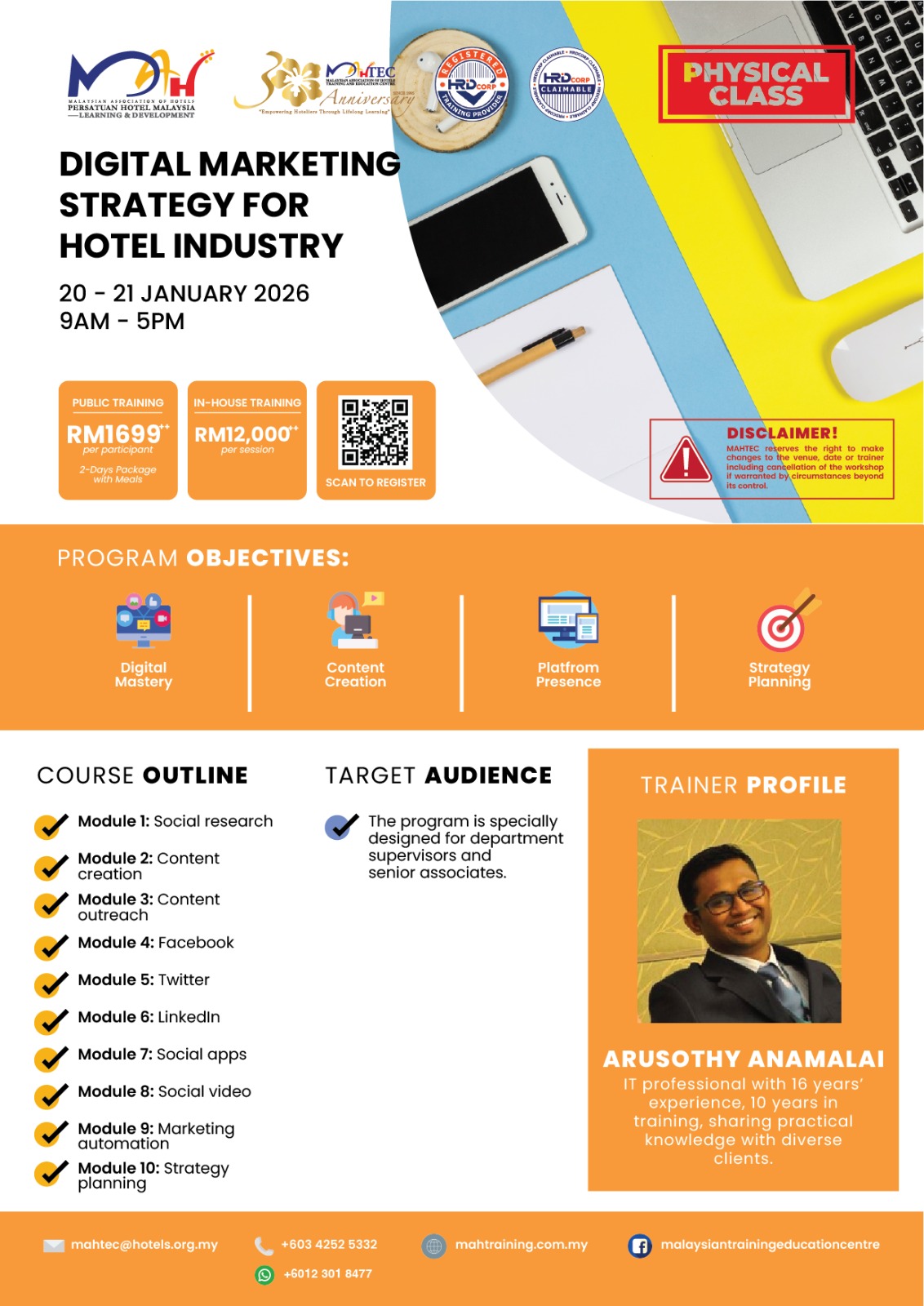 Malaysian Association of Hotels Training Education Centre, MAHTEC added ...