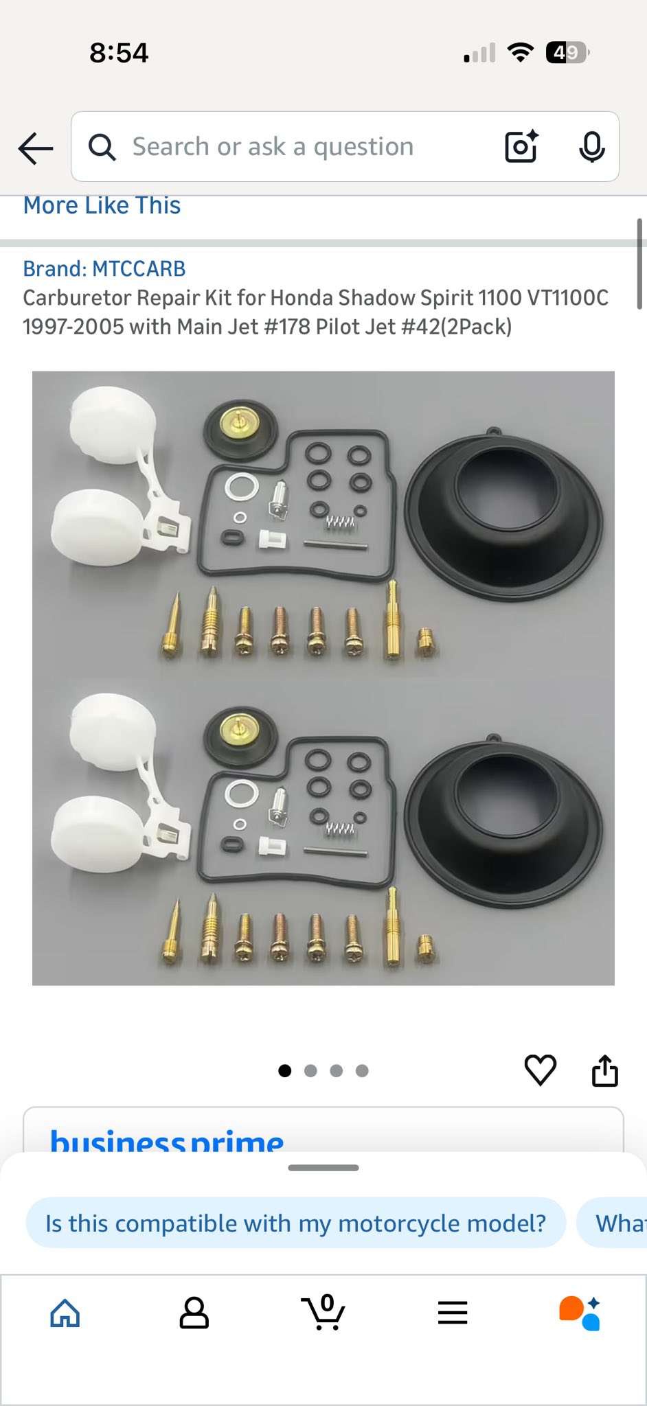Carburetor Rebuild Kit & Diaphragm Piston – Fits Honda Shadow Spirit VT 1100 C
