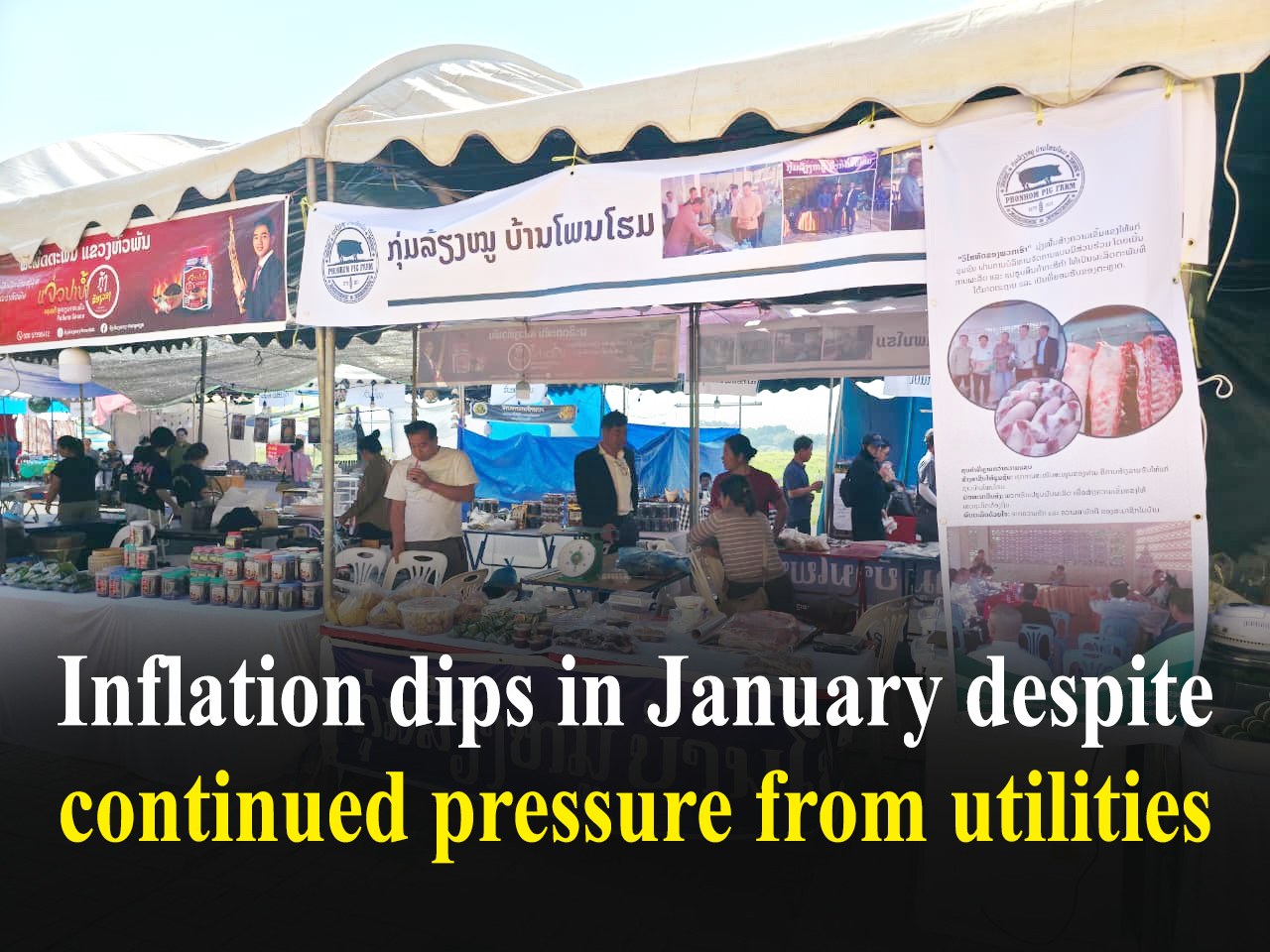 Vientiane - Inflation in Laos showed signs of easing at the start of ...