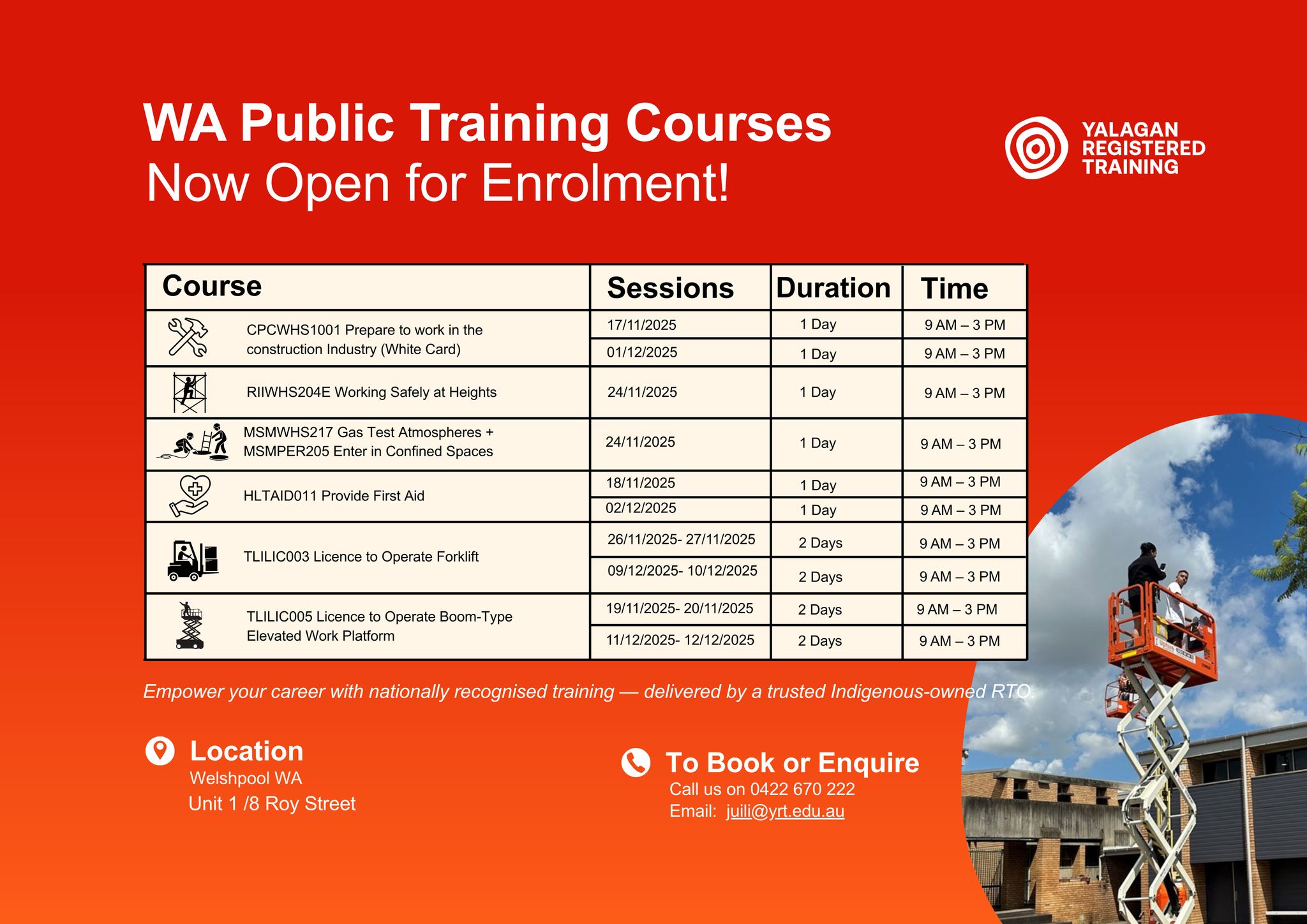 Yalagan Registered Training - YRT
