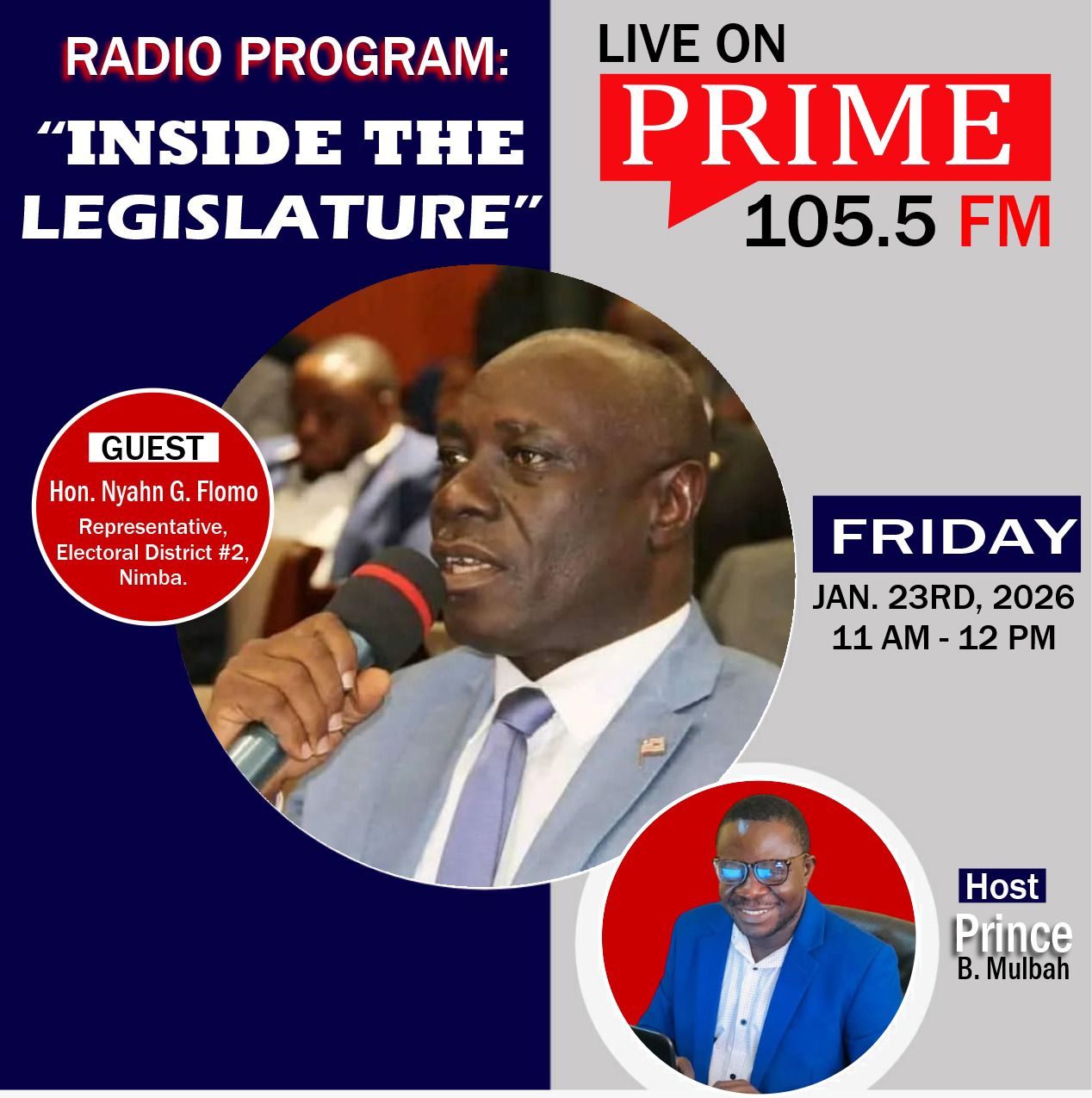 Prime - Join us tomorrow Friday, January 23rd, 2026, on the program ...