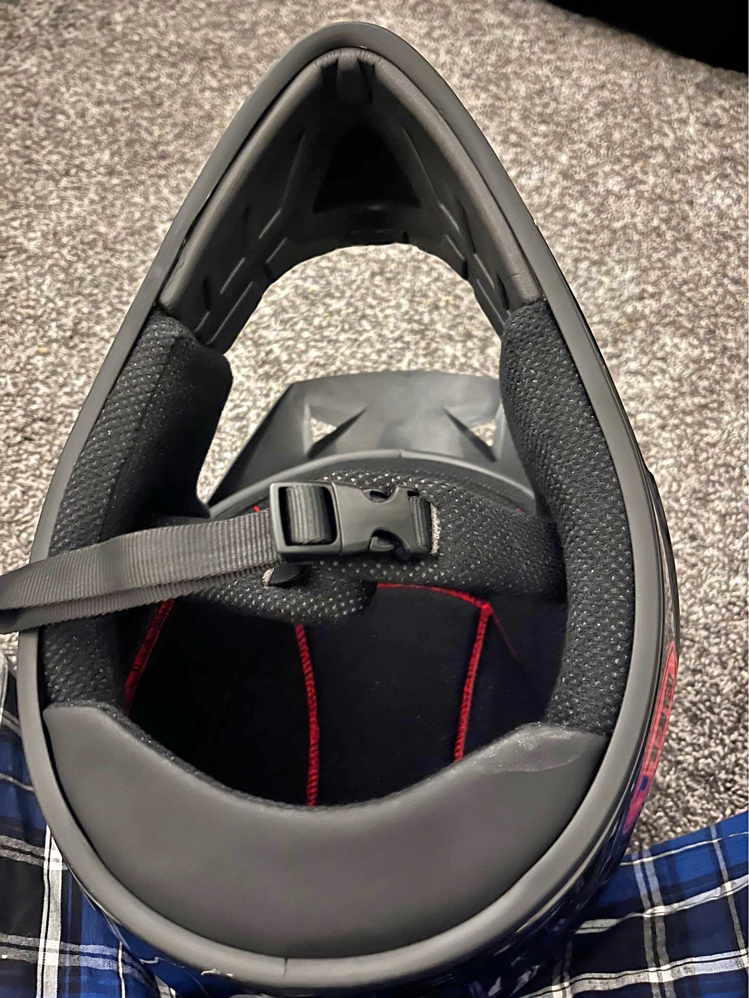 buy open face motorcycle helmet DOT Approved - YEMA Helmet YM-627 Motorbike Moped Jet Bobber Pilot Crash Chopper 3/4 Half Helmet with Sun Visor for Adult Men Women color_Alpine Color:Galaxy Guy slightly above ears and Vuitton Backpack Replica Designer