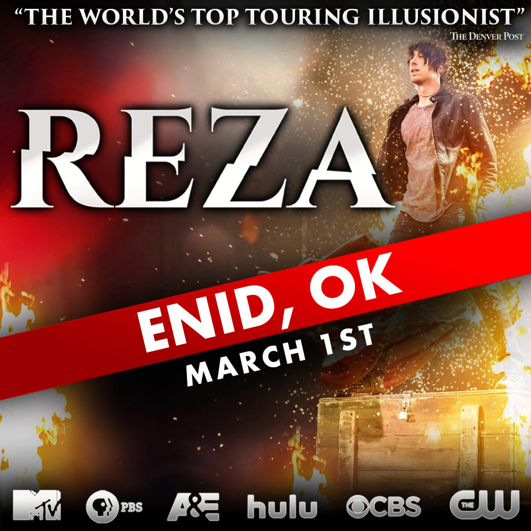 Enid - MAGIC BUZZ: Reza, one of the World’s Top Touring Illusionist, is ...