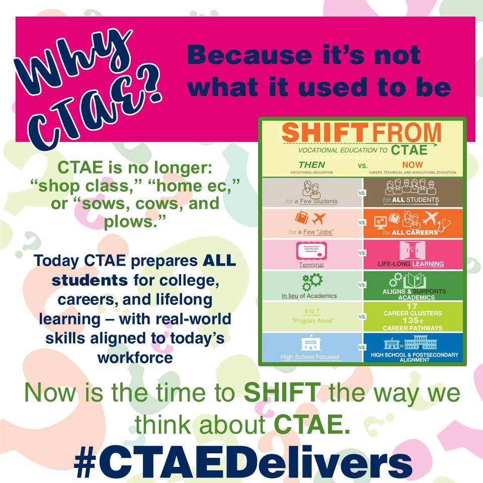 Georgia - Now is the time to shift! #WhyCTAE #CTAEDelivers | Facebook