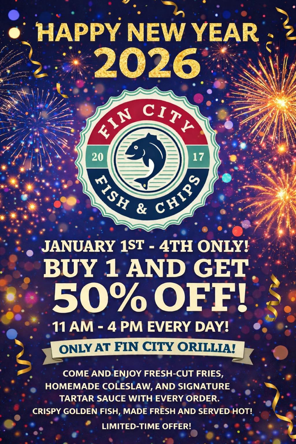 Fin City Fish & Chips - Orillia | Orillia ON