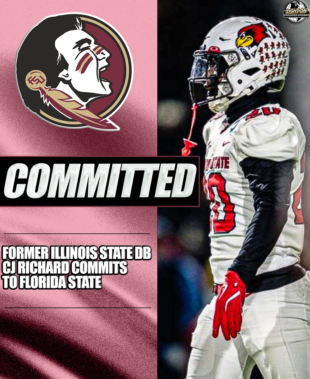 Light - Former Illinois State Freshman All-American defensive back CJ ...