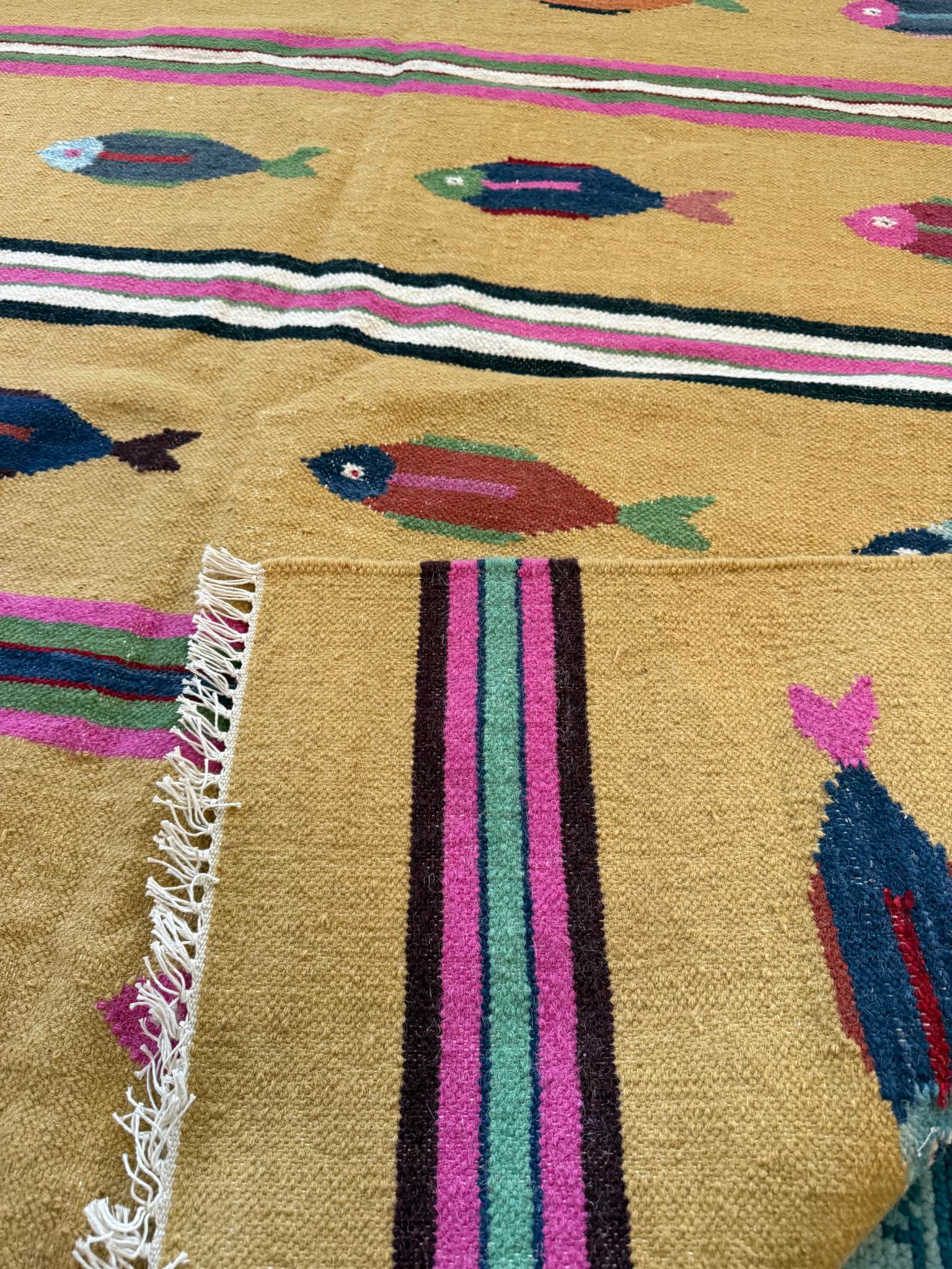 6x9 Handwoven Fish Kilim Rug – New Wool - Area Rugs | Facebook ...