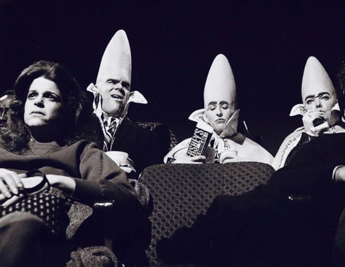 Love - SNL Coneheads at the movies: Beldar (Dan Aykroyd), Prymaat (Jane ...